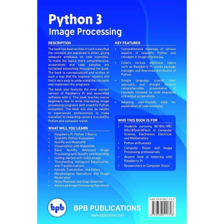 Buy Python 3 Image Processing by Ashwin Pajankar