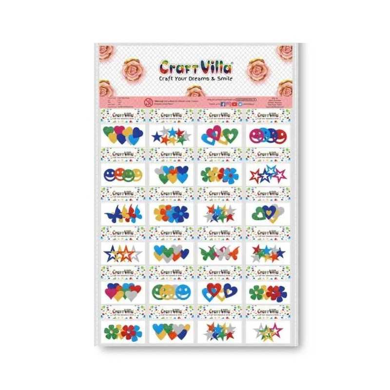 Small Glitter Shapes Card Small Glitter Shapes Card