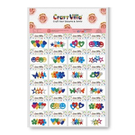 Small Glitter Shapes Card