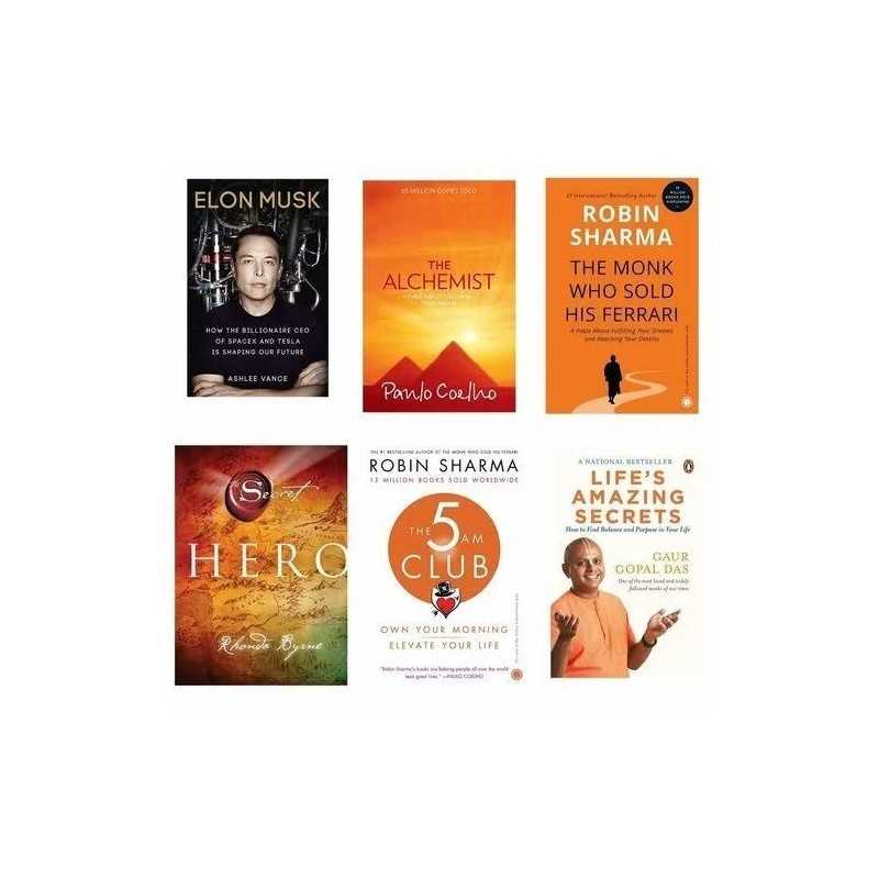 combo of 5 self - help books