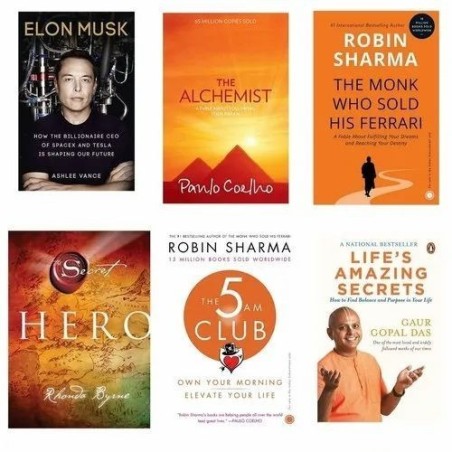 combo of 5 self - help books