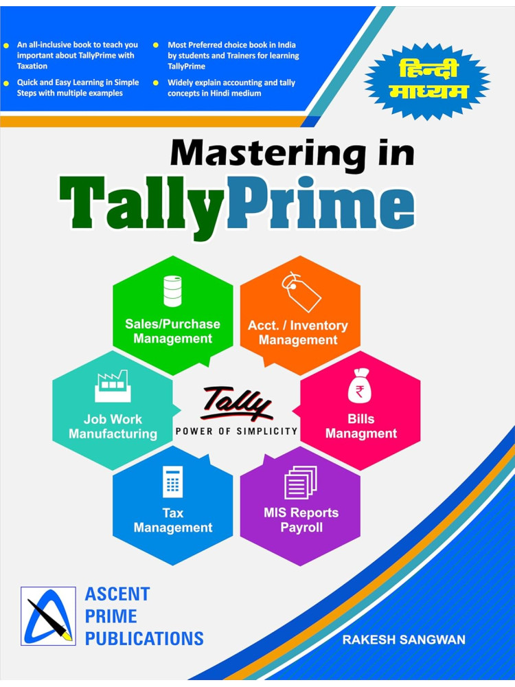 Buy Mastering TallyPRIME by  Rakesh Sangwan
