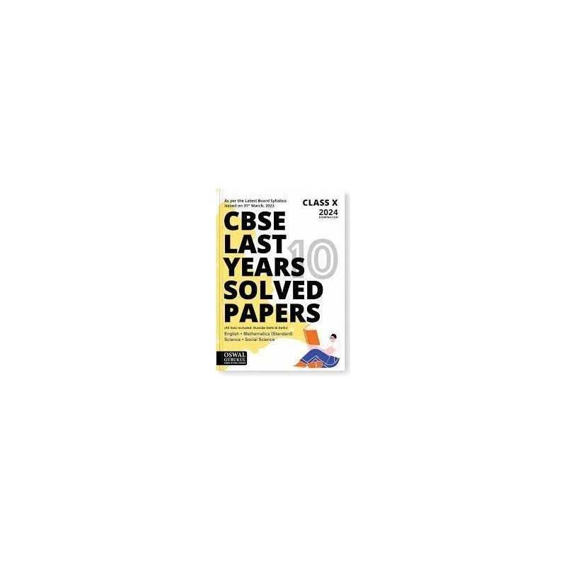 Buy Oswal - Gurukul Last Years 10 Solved Papers : CBSE Class 10 for 2024 Exam online